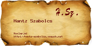 Hantz Szabolcs névjegykártya