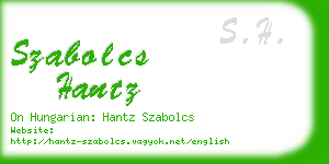 szabolcs hantz business card